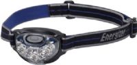 Energizer HD7L33AE 7-LED Headlight, Blue and Black; 5 light modes – area, spot, flood, strobe and red for night vision; Pivots to direct light where you need it; White LEDs provide 125 lumens of light; Useable light for 27 hours in flood mode between battery changes (with Energizer MAXbatteries); UPC 039800064882 (HD-7L33AE HD7-L33AE HD7L-33AE HD7 L33AE) 