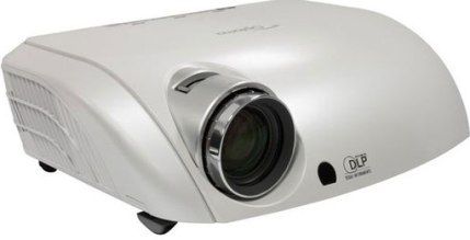 Optoma HD80 Home Theater Series DLP Projector, 1300 ANSI lumens Image brightness, 10000:1 Image contrast ratio, 2.6 ft - 25 ft Image size, 5 ft - 33 ft Projection distance, 1.85 - 2.22:1 Throw ratio, Widescreen Native Aspect Ratio, 24-bit Color Support, UHP 300 Watt Lamp Type, 3000 hours Lamp Life Cycle, F/2.6 - 2.82 Lens Aperture, Vertical Keystone Correction Direction, NTSC, SECAM, PAL Analog Video Format (HD-80 HD 80)