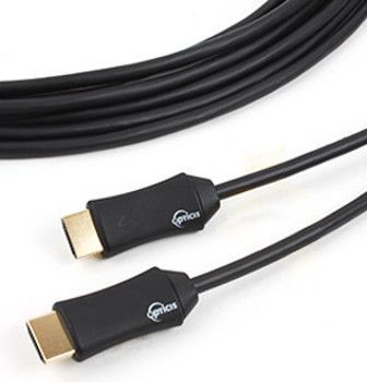 Opticis HDFC-100-15 Active Optical Cable supporting HDMI1.4 4K 30Hz; Supports up to 4K 30Hz resolution; Transmits HDMI data up to 32.81 feet over Hybrid cable, ARC mode 49.21 feet; Operated by HDMI source without external power (HDFC 10015 HDFC100 15 HDFC 100 15 HDFC100-15 HDFC-10015 HDFC10015)