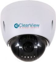 ClearView HD-PTZ-12X-C Pan Tilt Zoom 12x Optical Ceiling Mount, 1 Megapixel 720P at 30fps HD-AVS Camera, 12x Optical / 16x Digital Zoom, 30fps at 1080P resolution, 5.1mm ~ 61.2mm Lens, DWDR, Day/Night (ICR), DNR (2D&3D), Auto iris, Auto focus, AWB, AGC, BLC, 300°/s pan speed, 360° continuous pan rotation, 255 presets, 5 auto scan, 8 tour, 5 pattern, Built-in 2/1 alarm in/out, Support intelligent 3D positioning (HD-PTZ-12X-C HDPTZ12XC HD PTZ 12X C) 