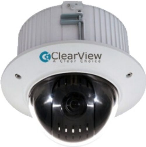 ClearView HD-PTZ-12X-R Pan Tilt Zoom 12x Optical Recessed Mount, 1 Megapixel 720P at 30fps HD-AVS Camera, 12x Optical / 16x Digital Zoom, 30fps at 1080P resolution, 5.1mm ~ 61.2mm Lens, Auto iris, Auto focus, AWB, AGC, BLC, 300/s pan speed, 360 continuous pan rotation, 255 presets, 5 auto scan, 8 tour, 5 pattern, Built-in 2/1 alarm in/out, Support intelligent 3D positioning (HD-PTZ-12X-R HD PTZ 12X R HDPTZ12XR)