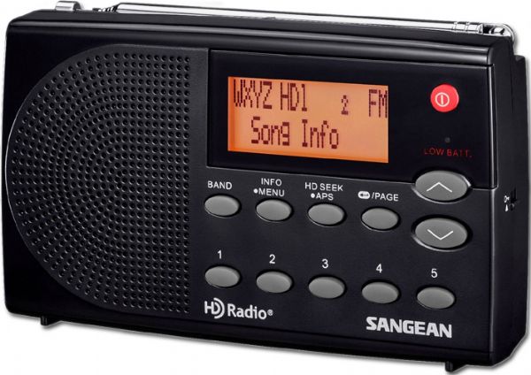 Sangean HDR-14 HD Radio, FM-Stereo/AM Portable Radio; HD Radio digital and analog AM / FM-Stereo reception; 40 memory presets (20 FM, 20 AM); PAD (Program Associated Data) service; Support for emergency alerts function; Automatic multicast re-configuration; Real time clock and date with alarm and sleep function; 2 Alarm Timer by Radio, Buzzer; HWS (Humane Wake System) buzzer and radio; UPC 729288029465 (SANGEANHDR14 SANGEAN HDR14 HDR 14 HDR-14)