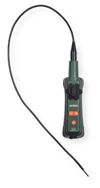 Extech HDV-WTX1L Wireless Long Focus Articulating Videoscope with 6mm Camera and Meter Cable; 3.3 ft semi rigid no detachable probe (camera head); 6mm diameter camera, 60 degrees FOV, Macro; Wireless transmission to HDV600 Video Scope; Articulation knob, Brightness and Power On, Off controls; Dimensions: 23.6 x 13.0 x 3.1 inches; Weight: 3 pounds; UPC 793950631010 (EXTECHHDVWTX1L EXTECH HDV-WTX1L WIRELESS HANDSET)