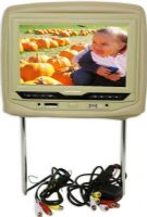 Power Acoustik HDVD-93BG Universal Headrest - DVD/Monitor Combo, 9" Display Size, Compatible with DVD/DVD-R, VCD/SVCD, CD-DA, CD-R/RW, MP3, DiVx, AVI, and WAV, Active Matrix TFT/LCD, 2 Audio/Video Inputs - one 3.5 Mini front panel, Dual Channel Wireless IR Transmitter, Built-in 8-channel FM Transmitter, 8gb SD Card reader and USB Input, OSD on Screen Display, Swivel Screen Adjustment, Beige Finish (HDVD93BG HDVD-93BG HDVD 93BG HDVD93 HDVD-93 HDVD 93) 