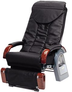 Sanyo HEC-SR1000K Massagge Chair, Stiffness Sensor, Physical Shape Sensor, 4 way Multi Roller, 7 Automatic Courses, 11 Manual Courses, Power recliner and footrest (HECSR1000K HEC SR1000K HEC-SR1000 HECSR1000)