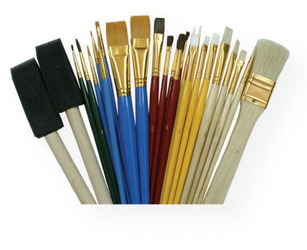 Heritage Arts ABP25 Craft Brush Value Pack; Contains 25 brushes in assorted sizes and shapes; Extremely functional; Brushes come in partitioned polybag; Shipping Weight 0.33 lb; Shipping Dimensions 13.78 x 2.56 x 2.56 in; UPC 088354806257 (HERITAGEARTSABP25 HERITAGEARTS-ABP25 ARTWORK)