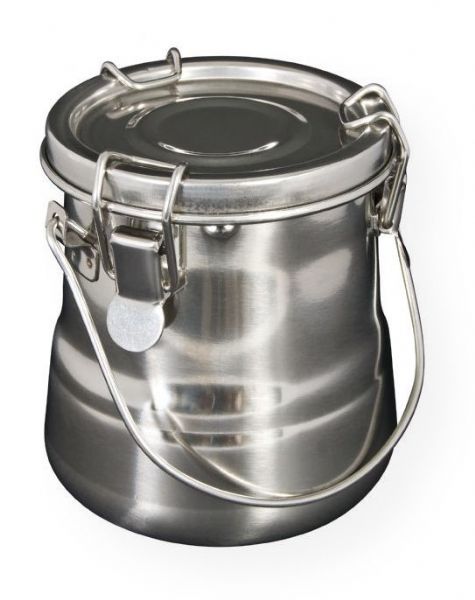 Heritage Arts BWB13 Airtight Steel Brush Washer 24 oz; Brush washing canisters made of rust-proof, nickel-plated seamless steel; Equipped with a lift-out receptacle that keeps excess paint below and clean fluid above; Removable airtight lid prevents spills and evaporation of the solvent; Includes a handle for portability; Shipping Weight 1.00 lb; Shipping Dimensions 4.8 x 4.1 x 4.1 in; UPC 088354806479 (HERITAGEARTSBWB13 HERITAGEARTS-BWB13 BRUSH PAINTING)