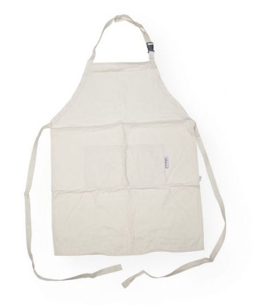 Heritage Arts CAP2536 Extra Large Adult Natural Canvas Artist Apron; Perfect for any type of project, in the home or school, these aprons provide a layer of durable protection that won't inhibit natural movement; Heavyweight natural canvas material can withstand repeated washings; Extra large size is 25.5 wide x 36.5 high and includes an adjustable neck with locking clasp; UPC 088354800293 (HERITAGEARTSCAP2536 HERITAGEARTS-CAP2536 ARTWORK)