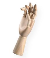 Heritage Arts CW301 Male 11.75" Right Hand Manikin; An excellent reference tool for both students and skilled artists; Fully articulated right hand manikin holds its pose; Constructed of smoothly finished natural wood and features adjustable wrist, fingers, and thumb; Also known as mannequins; Shipping Weight 1.00 lb; Shipping Dimensions 12.00 x 3.5 x 3.5 in; UPC 088354951537 (HERITAGEARTSCW301 HERITAGEARTS-CW301 ARTWORK MANIKIN  MANNEQUIN) 