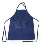 Heritage Arts DAP2536 Extra Large Adult Size Denim Artist Apron; Perfect for any type of project, in the home or school, these aprons provide a layer of durable protection that won't inhibit natural movement; Heavyweight blue denim material can withstand repeated washings; Extra large size is 25.5 wide x 36.5 high and includes an adjustable neck with locking clasp; UPC 088354800361 (HERITAGEARTSDAP2536 HERITAGEARTS-DAP2536 ARTWORK APRON) 