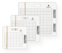 Heritage Arts GB1516 Gridded Sketch Board 15" x 16"; Made of extra rigid 4mm Masonite with cutout handle, smooth edges, and firm spring clips; White surface front and back with black 1" grid lines and .25" hash marks; Rubber band included to hold drawing media in position; Shipping Weight 1.56 lb; Shipping Dimensions 15.5 x 16.00 x 0.5 in; UPC 088354164098 (HERITAGEARTSGB1516 HERITAGEARTS-GB1516 SKETCHING) 