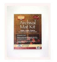 Heritage Arts H1620ADW Archival Series 16" x 20" Pre-Cut Double Layer White Mat Kit; Display, exhibit and preserve artwork, photographs, documents, etc; 16" x 20" mats have a window opening of 10.5" x 13.5" to display 11" x 14" images; UPC 088354811411 (HERITAGEARTSH1620ADW HERITAGEARTS-H1620ADW ARCHIVAL-SERIES-H1620ADW ARCHIVING ARTWORK) 