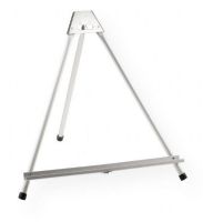 Heritage Arts HAE540 Joliet Aluminum Table Easel; Lightweight and portable aluminum design is ideal for classroom and display use; Rear leg and lower support folds easily for storage or transport; Non-skid rubber feet hold the easel firmly in place and protect table surfaces; Accommodates surfaces up to 24" in height by any manageable width; Overall set-up dimensions: 15" h x 18" w; UPC 088354801849 (HERITAGEARTSHAE540 HERITAGEARTS-HAE540 EASEL PAINTING) 