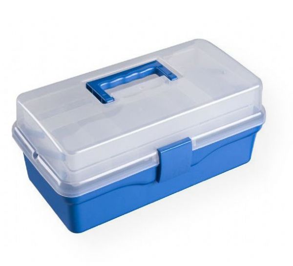 Heritage Arts HPB0912 Two-Tray Art Tool Box; Plastic tool box features two 12.5
