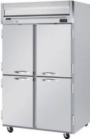 Beverage Air HF2-1HS Solid Half Door Reach-In Freezer, 12 Amps, Door Access Method, Top Compressor Location, 49 Cubic Feet, Solid Door Type, 1 Horsepower, 4 Number of Doors, 2 Number of Sections, Swing Opening Style, 6 Shelves, 0°F Temperature, 208 - 230 Voltage, 78.5" H x 52" W x 32" D Dimensions, 60" H x 48" W x 28" D Interior Dimensions, 2" foamed-in-place polyurethane insulation, 6" heavy-duty casters, including two with brakes (HF21HS HF2-1HS HF21HS)  
