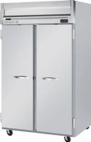 Beverage Air HF2-1S Solid Door Reach-In Freezer, Door Access Method, 12 Amps, Top Compressor Location, 49 Cubic Feet, Solid Door Type, 3/4 Horsepower, 2 Number of Doors, 2 Number of Sections, Swing Opening Style, 6 Shelves, 0°F Temperature, 115 Voltage, Stainless steel front, Gray painted sides, Aluminum interior, 78.5" H x 52" W x 32" D Dimensions, 60" H x 48" W x 28" D Interior Dimensions  (HF21S HF2 1S HF2-1S) 