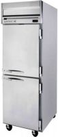 Beverage Air HFP1HC-1HS Horizon Series 26" Solid Half Door Reach-In Freezer, 7.1 Amps, 60 Hertz, 1 Phase , 115 Voltage, 24 cu. ft. Capacity, 1/2 HP Horsepower, 2 Number of Doors, 3 Number of Shelves, 1 Sections, -10° F Temperature Range, 22" W x 28" D x 60" H Interior Dimensions, Steel and Aluminum Construction Stainless, Top Mounted Compressor Location, Doors Access, Swing Door Style,Freestanding Installation  (HFP1HC-1HS HFP1HC 1HS HFP1HC1HS) 