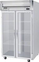 Beverage Air HFP2-1G  Glass Door Reach-In Freezer, 12 Amps, Top Compressor Location, 49 Cubic Feet, Glass Door Type, 1 Horsepower, 2 Number of Doors, 2 Number of Sections, Swing Opening Style, 6 Shelves, 0°F Temperature, 208 - 230 Voltage, 2" foamed-in-place polyurethane insulation, 6" heavy-duty casters, including two with brakes, 78.5" H x 52" W x 32" D Dimensions, 60" H x 48" W x 28" D Interior Dimensions (HFP21G HFP2-1G HFP2 1G) 