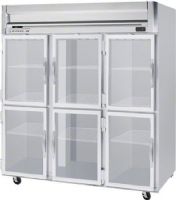 Beverage Air HFP3-5HG Half Glass Door Reach-In Freezer, 16 Amps, Top Compressor Location, 74 Cubic Feet, Glass Door Type, 1.5 Horsepower, 6 Number of Doors, 3 Number of Sections, Swing Opening Style, 9 Shelves, 0°F Temperature, 208 - 230 Voltage, 2" foamed-in-place polyurethane insulation, 6" heavy-duty casters, including two with brakes, 78.5" H x 78" W x 32" D Dimensions, 60" H x 73.5" W x 28" D Interior Dimensions (HFP35HG HFP3-5HG HFP3 5HG) 