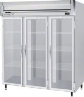 Beverage Air HFPS3-5G Glass Door Reach-In Freezer, 16 Amps, Top Compressor Location, 74 Cubic Feet, Glass Door Type, 1.50 Horsepower, 3 Number of Doors, 3 Number of Sections, Swing Opening Style, 9 Shelves, 0°F Temperature, 208 - 230 Voltage, 6" adjustable legs, 2" foamed-in-place polyurethane insulation, 78.5" H x 78" W x 32" D Dimensions, 60" H x 73.5" W x 28" D Interior Dimensions (HFPS3-5G HFPS3 5G HFPS35G) 