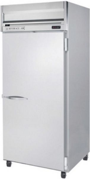 Beverage Air HFS1W-1S Solid Door Reach-In Freezer, Door Access Method, 7.8 Amps, Top Compressor Location, 34 Cubic Feet, Solid Door Type, 1/2 Horsepower, 1 Number of Doors, 1 Number of Sections, Swing Opening Style, 3 Shelves, 0F Temperature, 115 Voltage,  2