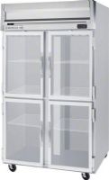 Beverage Air HFS2-1HG Half Glass Door Reach-In Freezer, 12 Amps, Top Compressor Location, 49 Cubic Feet, Glass Door Type, 1 Horsepower, 4 Number of Doors, 2 Number of Sections, Swing Opening Style, 6 Shelves, 0°F Temperature, 208 - 230 Voltage, 2" foamed-in-place polyurethane insulation, 6" heavy-duty casters, 78.5" H x 52" W x 32" D Dimensions, 60" H x 48" W x 28" D Interior Dimensions (HFS21HG HFS2-1HG HFS2 1HG) 