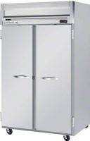 Beverage Air HFS2-1S Solid Door Reach-In Freezer,  Door Access Method, 12 Amps, Top Compressor Location, 49 Cubic Feet, Solid Door Type, 3/4 Horsepower, 2 Number of Doors, 2 Number of Sections, Swing Opening Style, 6 Shelves, 0°F Temperature, 115 Voltage, 2" foamed-in-place polyurethane insulation, 6" heavy-duty casters, 78.5" H x 52" W x 32" D Dimensions, 60" H x 48" W x 28" D Interior Dimensions (HFS21S HFS2-1S HFS2 1S) 