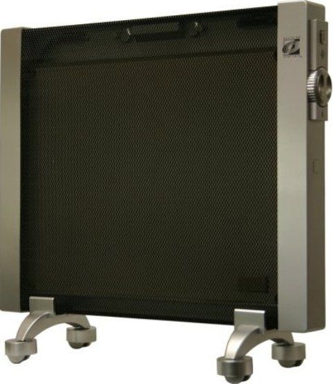 Soleus Air HGW308 Wall Mounted Micathermic Panel Heater, 1500 Watt, color silver, Adjustable Thermostat (HG-W308, HGW-308, HGW30, HGW3)
