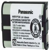 Panasonic Cordless Telephone Battery, Type 29 HHR-P104A; Replacement battery for select Panasonic Cordless Telephones; TYPE 29; 2.4GHz / 5.8GHz GigaRange; Ni-MH, 3.6V, 830mAh; Dimensions (H x W x D) 1.0'' x 1.0'' x 1.0''; Weight 0.128 lbs; UPC 073096400801 (HHRP104 HHR-P104) 