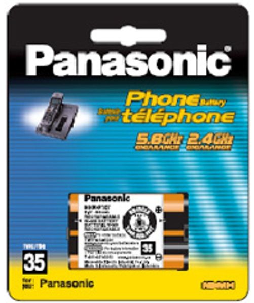Panasonic HHR-P107A Telephone Battery for select Cordless Panasonic Telephones, Size AAAx3, Capacity 650mAh, Chemistry Ni-MH (HHRP107A HHR P107A)