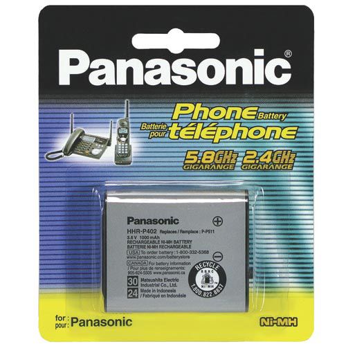Panasonic HHR-P402A/1B NiMH Rechargeable Cordless Telephone Battery, Replaced PP-511 PP-511A PP-511A/1B (HHR P402A/1B HHRP402A1B HHR-P402A HHRP402A HHR-P402 HHRP402 P402A P402 PP511 PP511A PP511A1B)