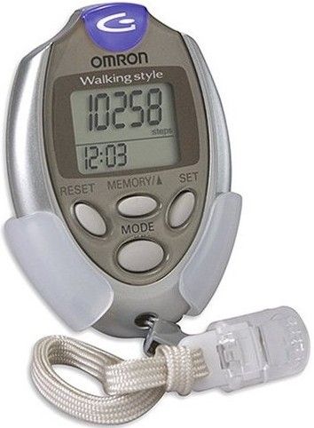 Omron HJ-112 GOsmart Pocket Pedometer with Advanced 2D Smart Sensor Technology, Dual-axis acceleration sensor counts steps when placed horizontally or vertically, Counts every step quietly and accurately, Measures steps, aerobic steps, time, and distance, Calculates calories burned, Stores 7 days of information in memory (HJ112 HJ 112)
