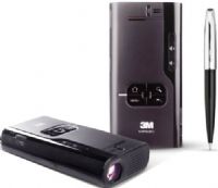 3M HK-4000-0072-3 Model MP220 Mobile Pocket Projector, 65 lumens, Projected image size 11" – 75" diagonal, Resolution WSVGA 1024 x 600, Two .75W speakers, Simple-to-use Android OS and user interface, LED (20000 hours) Light source, Battery or plug-in for super mobility, 1.5W speakers, Internal 1GB memory, UPC 051125634434 (HK400000723 HK4000-00723 HK-40000072-3 MP220 MP-220 MP 220) 