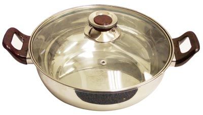 Sunpentown HK-4200A Stock Pot with Cover, Stainless Steel Material, 3 lb Net Weight, Multi-purpose Pan-Stir Fry, Stew (HK 4200A HK4200A)