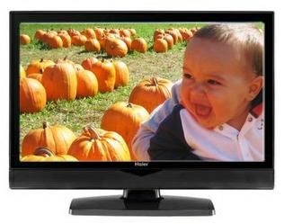 Haier HL32D2 LCD 32-inch TV with piano black cabinet; 720p HDTV; 2 HDMI inputs, PC input, 2 component inputs, 1 AV input; USB input playback for MP3 and JPEG; 2x10W output (HL32D HL 32D2 HL-32D2)