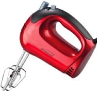 Brentwood HM-46 Hand Mixer in Red, 5 Speeds, Ejection Button for Easy Cleaning, 2 Heavy Duty Chrome Plated Beaters, Compact Size, 150 Watts Power, cETL Approval Code, Dimension (LxWxH) 10.25 x 3.5 x 7.5, Weight 1.5 lbs., UPC 181225800467 (HM46 HM 46)  