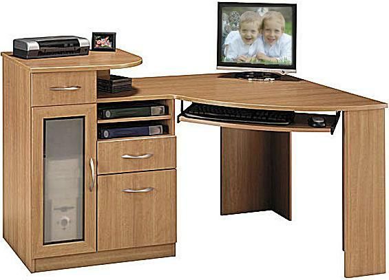Bush HM66315-03 Corner Desk, Vantage Collection, 2 box drawers, CPU storage; Weight : 138.00 lbs., Dimensions: 35.50
