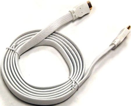 Bytecc HMF3-MW High Speed HDMI Male to Male 10-Feet Length White Cable, Retail Pack, Transfer rate up to 10.2Gbit/s, Supports all resolutions up to 1440P, Provides an interface between any audio/video source, such as a set-top box, DVD player, or A/V receiver and an audio and/or video monitor, such as a digital television (DTV), over a single cable (HMF3MW HMF3 MW HM-FMW)