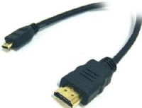 Bytecc HM-MICRO6K HDMI Male to HDMI micro Male High Speed 6 feet Cable with Ethernet , Transfer rate up to 10.2Gbit/s, Support video signals up to 1080p, Provides an interface between any audio/video source, such as a set-top box, DVD player, or A/V receiver and an audio and/or video monitor, such as a digital television (DTV), over a single cable (HMMICRO6K HM MICRO6K HM-MICRO HMMICRO) 