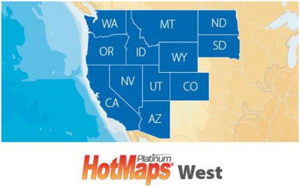 Navionics HMPT-W6 HotMaps Platinum Lake Charts North in SD/MSD Format; Includes a growing list of more than 2700 lakes in AZ, CA, CO, ID, MT, ND, NV, OR, SD, UT and WA; Plug and play Preloaded card with both Nautical Chart and SonarChart; Get the most out of your chartplotter with 3D View, satellite overlay, and panoramic photos; UPC 821245145949