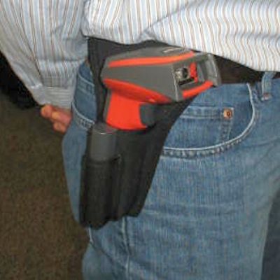 Honeywell HOLSTERE Holter, When clipped to user's personal belt, holster enables storage of 3820, 3820i, 4820 or 4820i cordless imagers and one spare lithium-ion battery while leaving hands-free to accomplish other tasks (HOLSTER-E HOLSTER E)