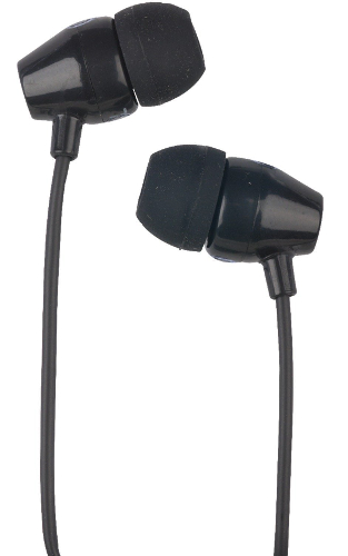 RCA HP159BK In-Ear Stereo Noise Isolating Earbuds - Black; Frequency response: 20-20000 Hz; Sensitivity: 113db@1kHz; Impedance: 16 Ohms; Plug: 3.5mm; UPC 044476117091 (HP159BK HP159BK)