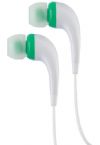 RCA HP161GR In-Ear Stereo Noise Isolating Earbuds - Green; Multiple ear tips included; Flat cable; Frequency response: 20-20000 Hz; Sensitivity: 113db@1kHz; Impedance: 16 Ohms; Plug: 3.5mm; UPC 044476117183 (HP161GR HP161GR) 