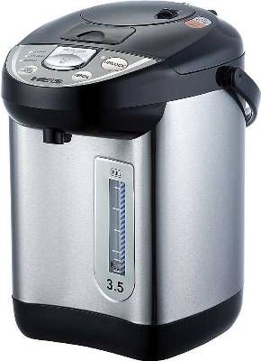 Heis HP4010 Stainless Steel Hot Water Urn, 3.5 Quart Capacity, Reboil & Keep Warm, Manual & Auto Hot Water Dispenser, Dispense Safety Locks, Electronic Shabbos Mode, Dimensions 14.4 x 11.5 x 11.5 inches (HP-4010 HP 4010)