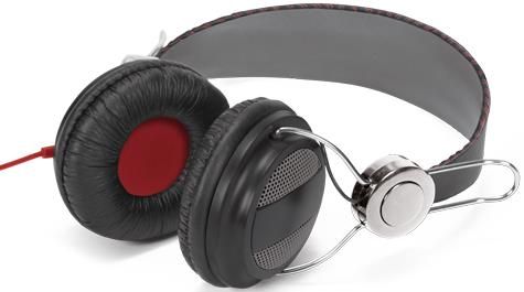 RCA HP5042 Ampz Full-size Headphones, Powerful sound from 40mm driver, Adjustable headband for comfortable wear, Sensitivity 105dB, Frequency response 20Hz - 20kHz, Extra-long, single-sided 6-foot cord, Nickel-plated 3.5mm plug, UPC 044476085581 (HP-5042 HP 5042)