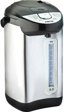 Heis HP9500 Hot Water Dispenser, Stainless Steel, 6-Quart Capacity, Manual & Auto Hot Water Dispenser, Manual & Auto Safety Lock, Pressless Powerpump System, Turbo Boil System, Smart Sabbath Mode, Thermsulate Seal, Classic Euro Design, Reboil & Keep Warm, Dimensions 7.2 x 11.7 x 11.5 inches, Weight 8.6 pounds, UPC 804879376156 (HP-9500 HP 9500)