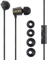 808 Audio HPA115-BK BUDZ Noise Isolating Earbuds, Frequency Response 20 - 20000 Hz, Noise-isolating earphones provide superior sound and clarity for your music, Control your music and take calls with in-line mic, Secure fit tilt design with 3 different size eartips, Tangle-free cloth cable, UPC 044476122514 (HPA115BK HPA-115-BK HPA 115-BK HPA115) 