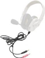 Califone HPC-1030 Titanium Series Detachable Cord For use with HPK-1030 and HPK-1050 Titanium Series Headsets, 3.5mm with 1/4" Adapter and In-line Volume Control, UPC 610356830321 (HPC1030 HPC 1030) 
