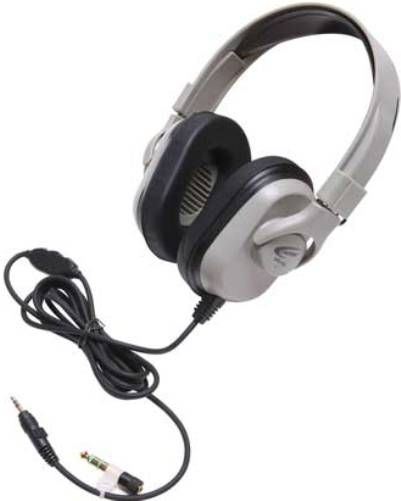 Califone HPK-1020 Titanium Series Headphone, Softer, more comfortable ear cushions, Comfort strap for longer wearability, Adjustable headstrap rugged enough for daily classroom use, Earcups offer the highest passive ambient noise rejection, effectively blocking external distractions to keep students on task, Frequency Response 20 Hz - 20 kHz, UPC 610356830505 (HPK1020 HPK 1020)