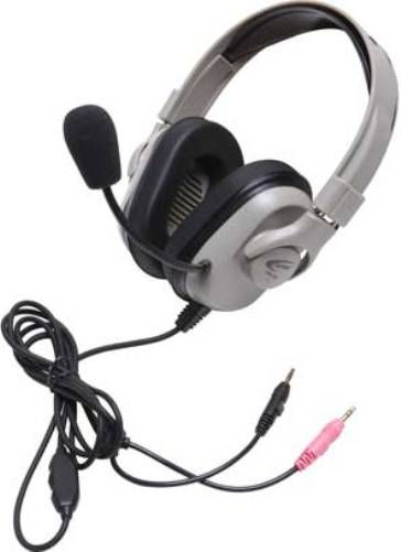 Califone HPK-1050 Titanium Series Headset, First washable headset for easy cleaning, Softer, more comfortable ear cushions, Comfort strap for longer wearability, Adjustable headstrap rugged enough for daily classroom use, Dual 3.5mm plugs, Frequency Response 20 Hz - 20 kHz, Headphone Input Impedance 50 ohms, UPC 610356830611 (HPK1050 HPK 1050)